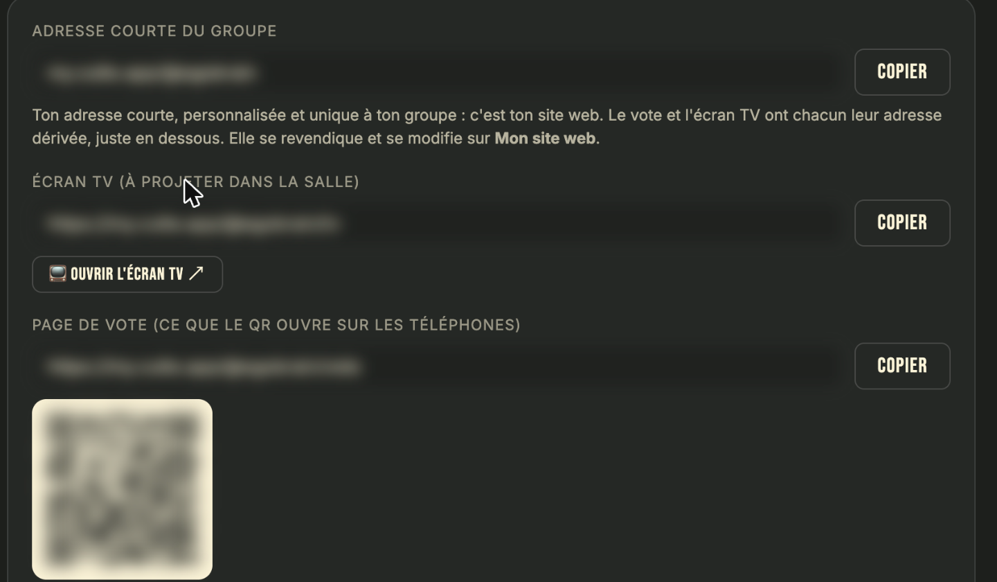 Les liens publics du concert