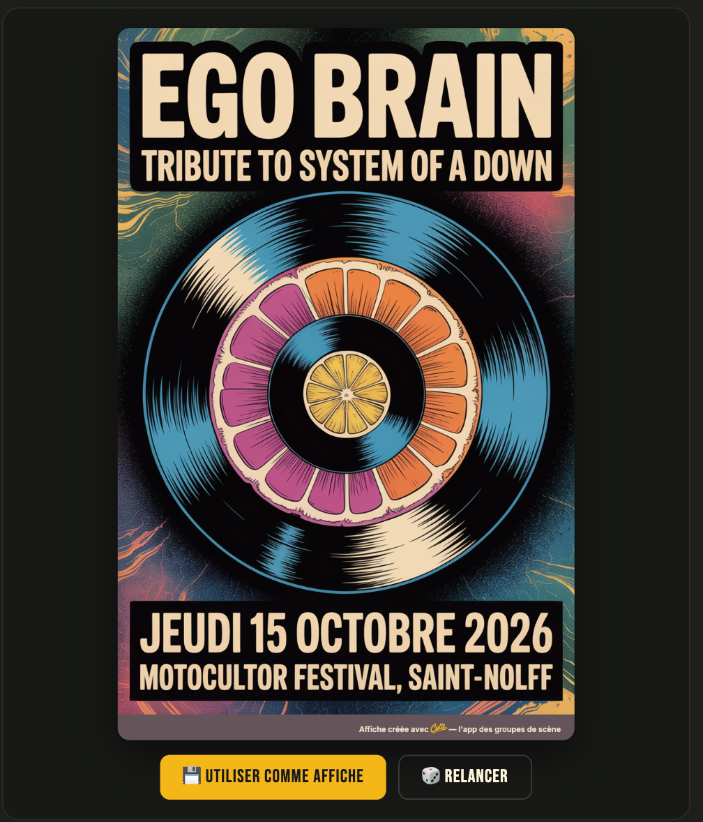 Une affiche générée